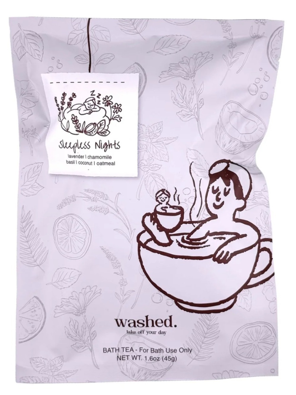 NWT Bath Tea by Washed – Single Wash Away – Sleepless Nights
